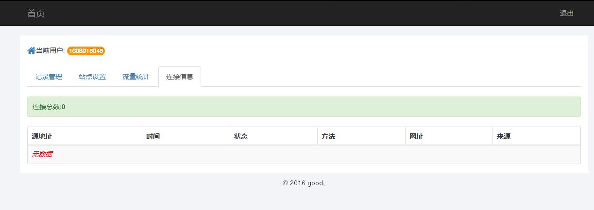 某IDC互聯(lián)網服務商管理系統(tǒng)--用戶域名記錄管理、站點設置、流量統(tǒng)計和連接信息